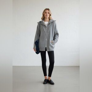 Commense Oversized Open Collar Cardigan